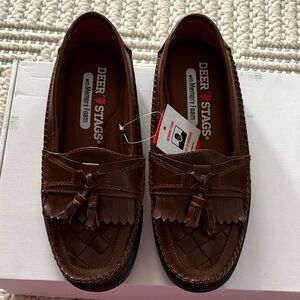 Deer Stags Men's Tassel Loafers in Rich Brown